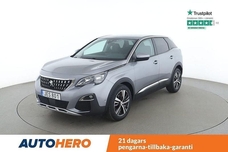 Silver Begagnad 2016 Peugeot 3008 Allure SUV | 136 000 kr (Bra pris) - Bild 1/4