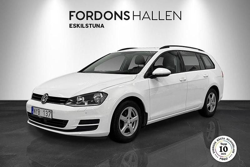 Vit Begagnad 2013 VW Golf VII Kombi | 99 900 kr (Marknadspris) - Bild 1/4