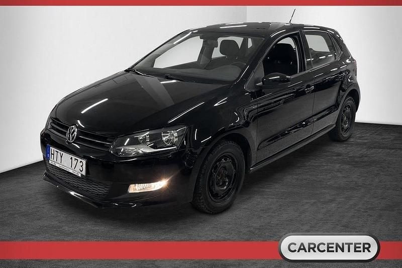 Begagnad VW Polo 86 HK (63 kW) 2010 Svart Halvkombi