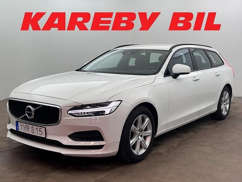Vit Begagnad 2017 Volvo V90 Kinetic Kombi | 178 900 kr (Marknadspris) - Bild 1/4