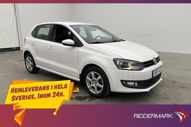 Begagnad VW Polo 86 HK (63 kW) 2013 Vit Halvkombi