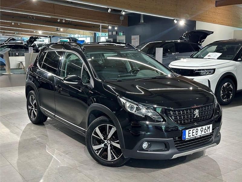 Svart Begagnad 2019 Peugeot 2008 GT-line SUV | 149 800 kr (Bra pris) - Bild 1/4