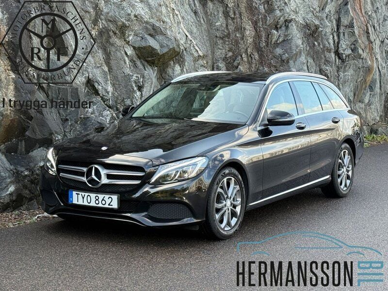 Svart Begagnad 2017 Mercedes C220 Avantgarde Kombi | 154 900 kr - Bild 1/3