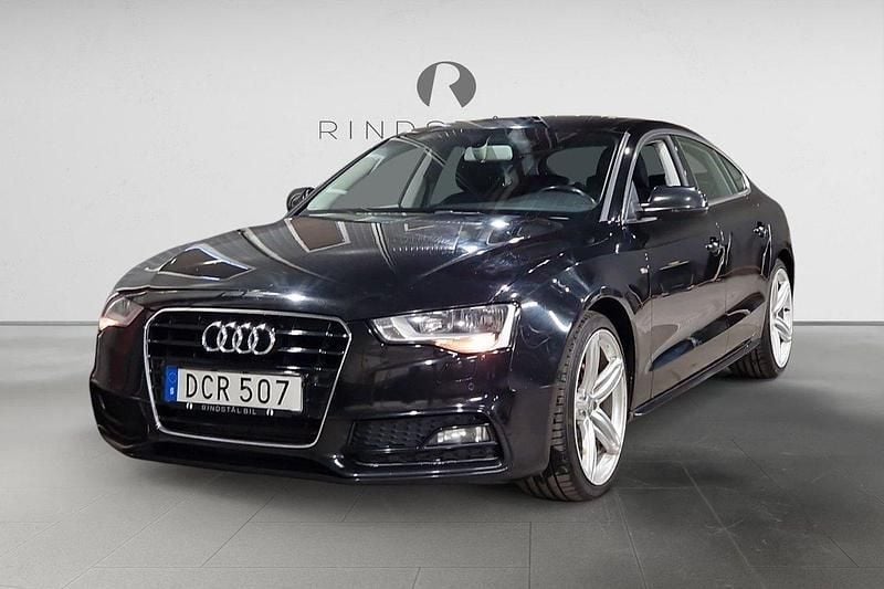 Svart Begagnad 2013 Audi A5 Sportback S-Line Halvkombi | 109 900 kr (Marknadspris) - Bild 1/4