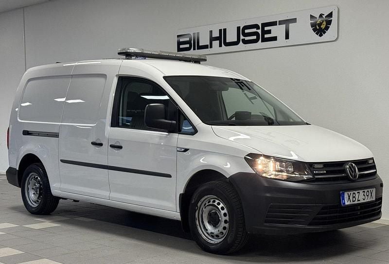 Vit Begagnad 2019 VW Caddy Maxi Minibuss | 139 900 kr (Bra pris) - Bild 1/4