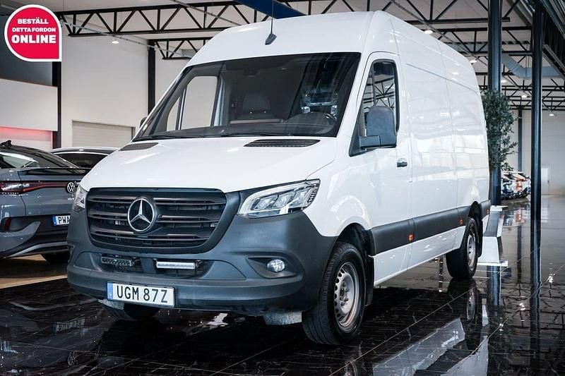 Vit Begagnad 2022 Mercedes Sprinter Van | 379 500 kr (Bra pris) - Bild 1/4