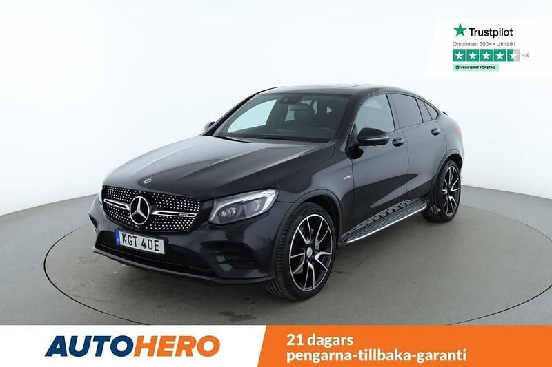 Svart Begagnad 2019 Mercedes GLC43 AMG AMG Sportkupé | 480 000 kr (Bra pris) - Bild 1/4