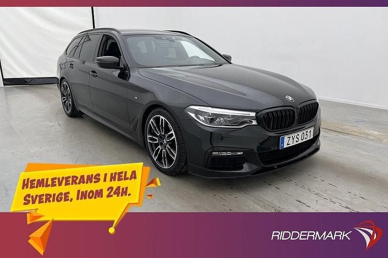 Svart Begagnad 2018 BMW 530 M Sport Kombi | 388 800 kr (Marknadspris) - Bild 1/3