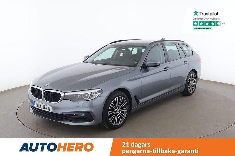 Blå Begagnad 2018 BMW 520 Sport Line Kombi | 264 000 kr (Bra pris) - Bild 1/4