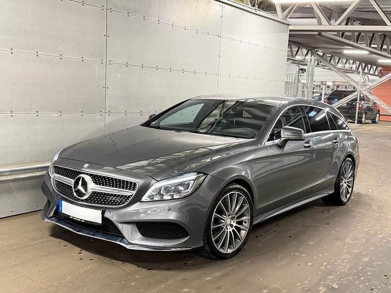 Grå Begagnad 2016 Mercedes CLS350 Shooting Brake AMG Kombi | 244 900 kr - Bild 1/4