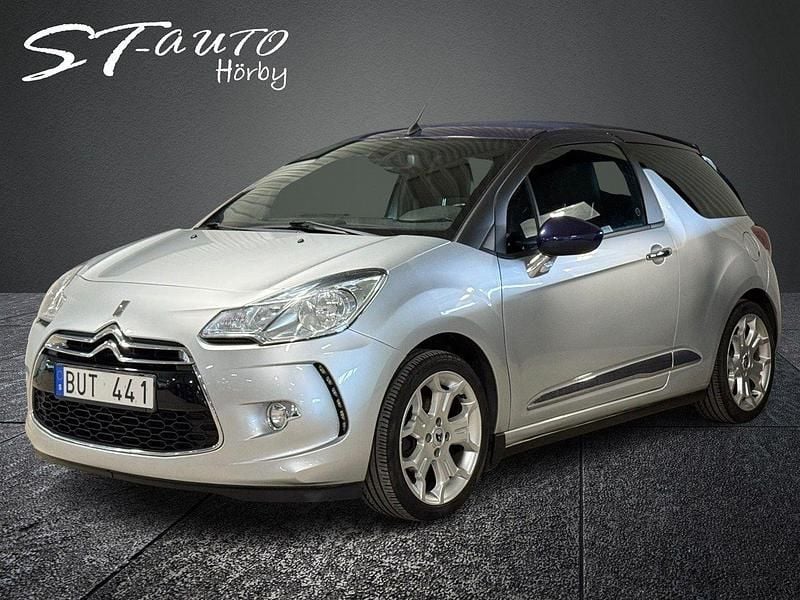 Silver Begagnad 2013 Citroën DS3 Cabriolet Cab | 99 900 kr - Bild 1/4