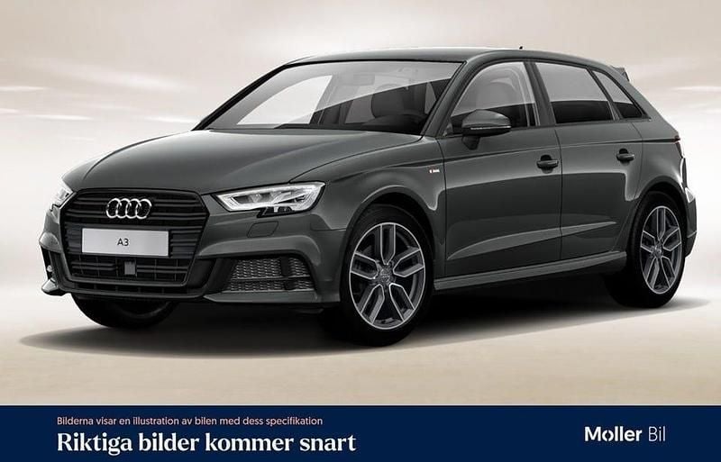 Daytonagrå pärleffekt Begagnad 2020 Audi A3 S-Line Sedan | 184 900 kr (Superpris) - Bild 1/4