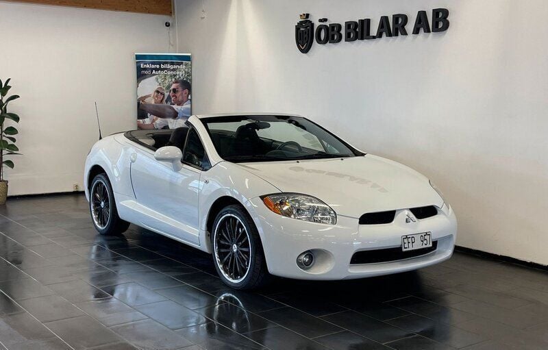 Vit Begagnad 2008 Mitsubishi Eclipse Cab | 99 900 kr - Bild 1/4