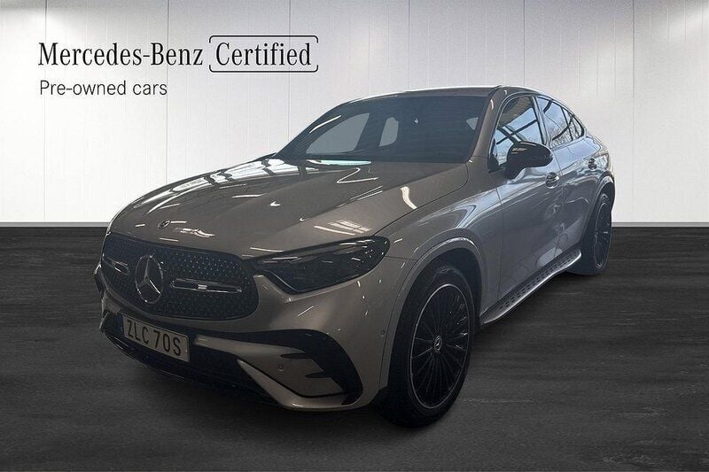 Silver Begagnad 2024 Mercedes GLC220 AMG line Sportkupé | 759 000 kr - Bild 1/4