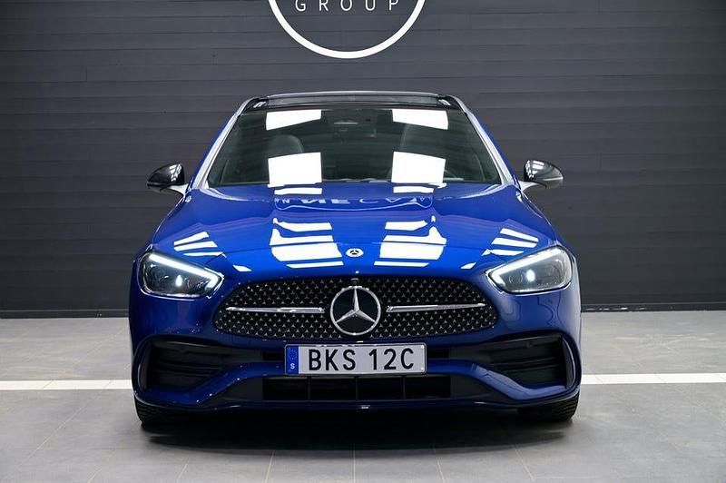 Begagnad Mercedes C220 AMG 200 HK (147 kW) 2021 Blå Kombi