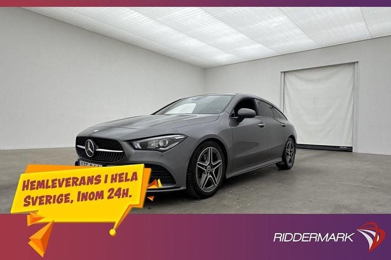 Mörkgrå Begagnad 2019 Mercedes CLA200 AMG Kombi | 268 900 kr (Marknadspris) - Bild 1/3