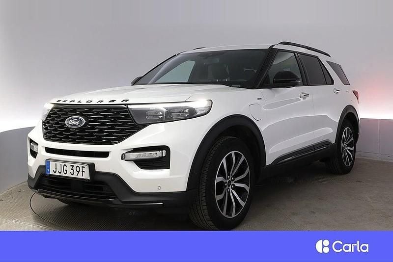 Vit Begagnad 2020 Ford Explorer ST-Line SUV | 416 900 kr (Marknadspris) - Bild 1/4