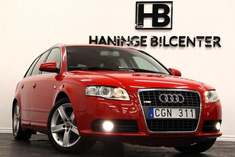 Begagnad Audi A4 S-Line 141 HK (103 kW) 2008 Röd Kombi