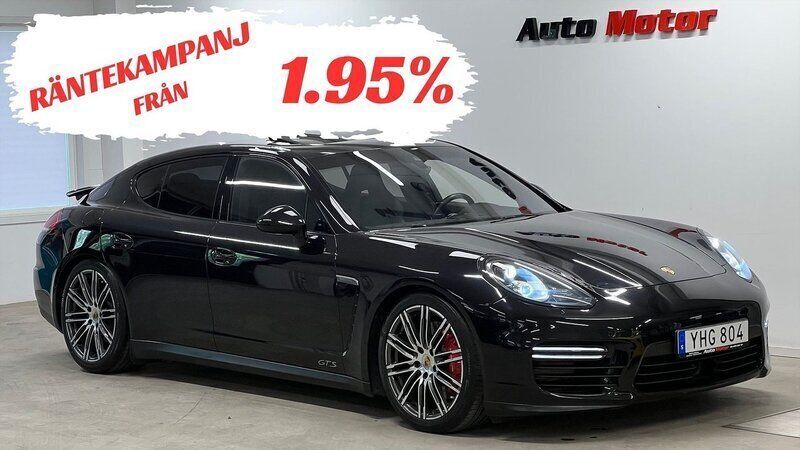 Svart Begagnad 2015 Porsche Panamera GTS Chrono Sedan | 569 000 kr - Bild 1/4