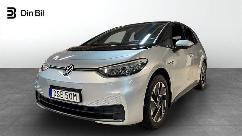 Silver Begagnad 2023 VW ID.3 Pro Halvkombi | 279 000 kr (Superpris) - Bild 1/4
