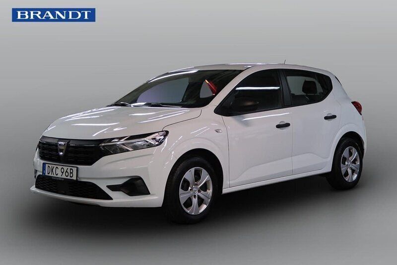 Vit Begagnad 2022 Dacia Sandero Essentiel Halvkombi | 129 900 kr (Marknadspris) - Bild 1/4