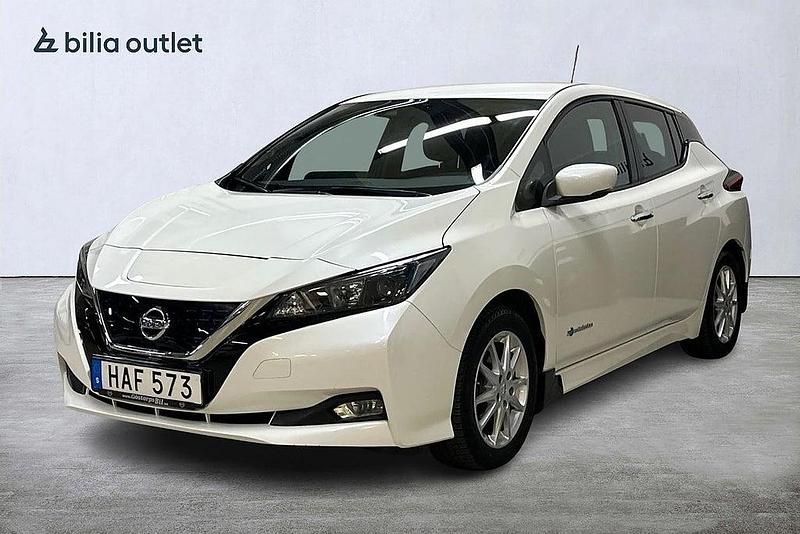 Vit Begagnad 2018 Nissan Leaf Halvkombi | 129 900 kr - Bild 1/4