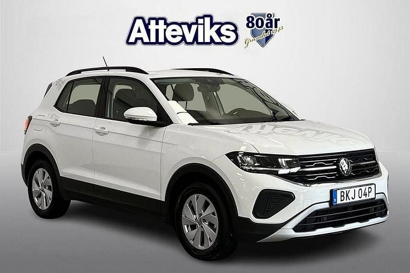 Vit Begagnad 2023 VW T-Cross Life SUV | 214 900 kr (Marknadspris) - Bild 1/4