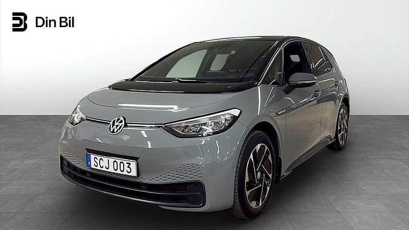 Moonstone grey black Begagnad 2022 VW ID.3 Pro Halvkombi | 289 800 kr (Marknadspris) - Bild 1/4