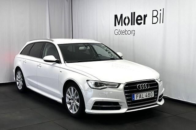 Vit Begagnad 2016 Audi A6 S-Line Kombi | 154 900 kr (Marknadspris) - Bild 1/4