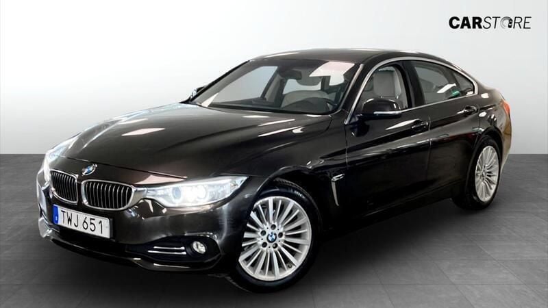 Brun (brown) Begagnad 2015 BMW 420 Gran Coupé Luxury Line Sportkupé | 209 900 kr (Marknadspris) - Bild 1/4