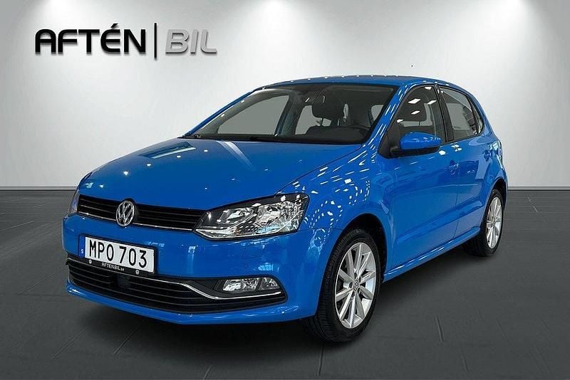 Blå Begagnad 2014 VW Polo Halvkombi | 94 800 kr (Marknadspris) - Bild 1/3