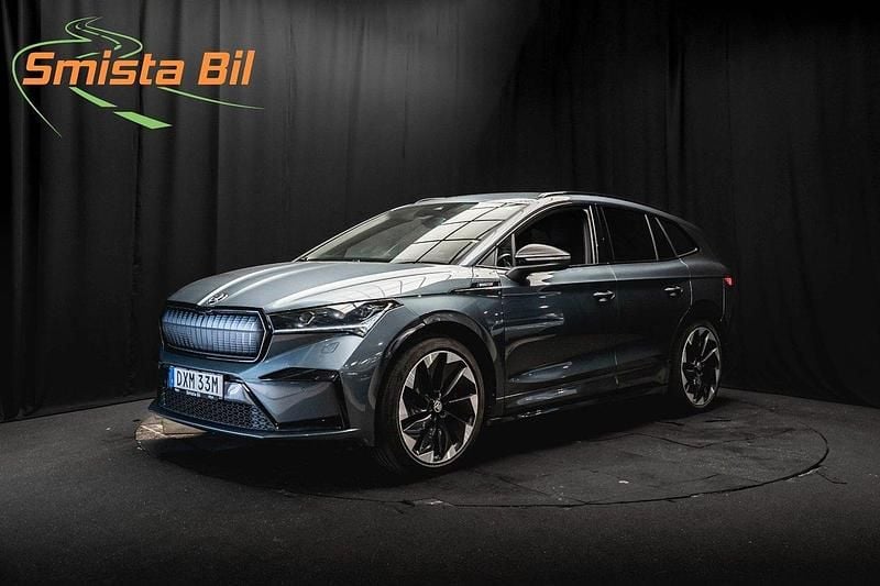 Grå Begagnad 2021 Skoda Enyaq iV SportLine SUV | 334 900 kr - Bild 1/3