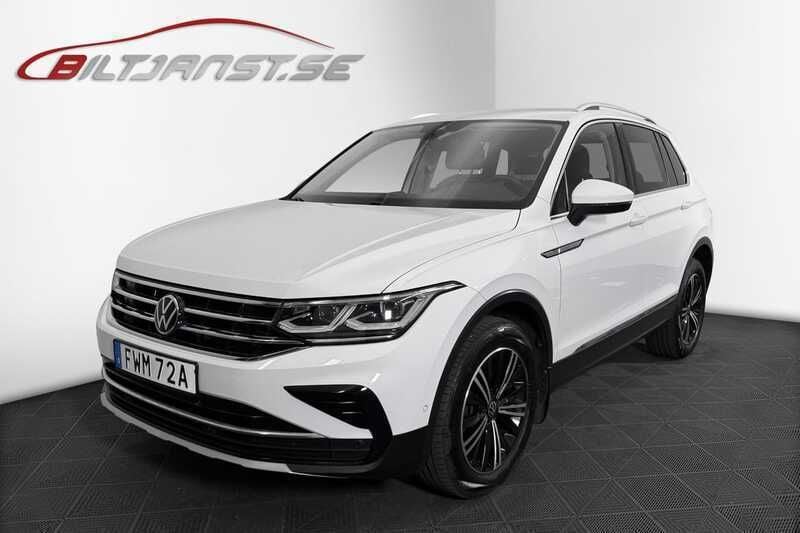 Vit Begagnad 2022 VW Tiguan Elegance SUV | 399 900 kr (Dyr) - Bild 1/4
