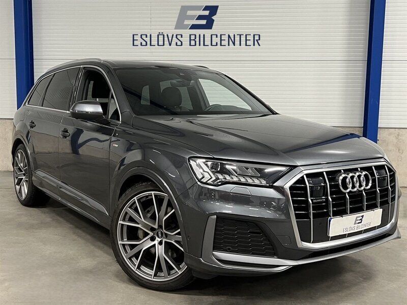 Grå Begagnad 2023 Audi Q7 S-Line SUV | 759 990 kr (Marknadspris) - Bild 1/4