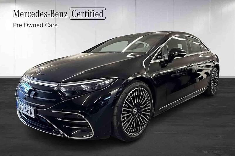 Svart Begagnad 2025 Mercedes EQS350 Sedan | 878 900 kr - Bild 1/1