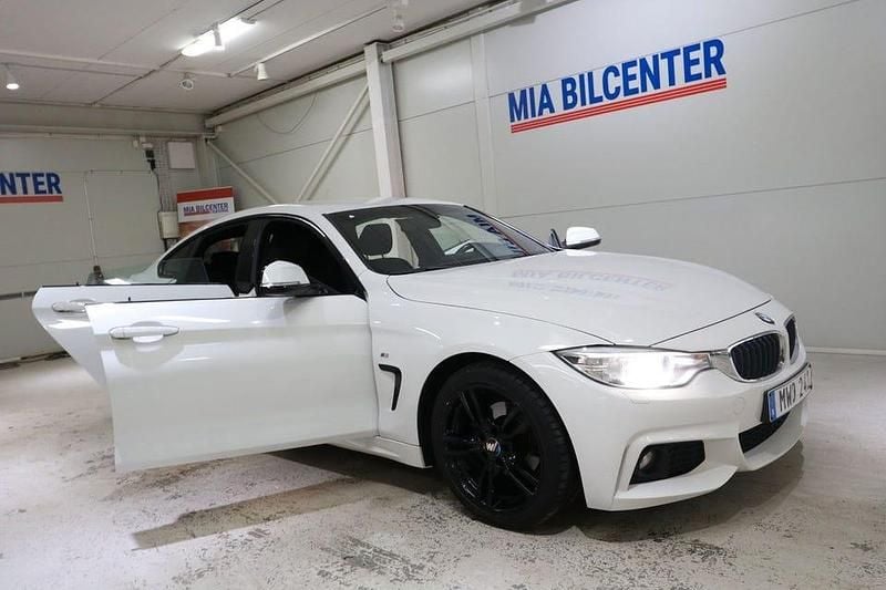 Begagnad BMW 418 Gran Coupé M Sport 150 HK (110 kW) 2015 Vit Sportkupé