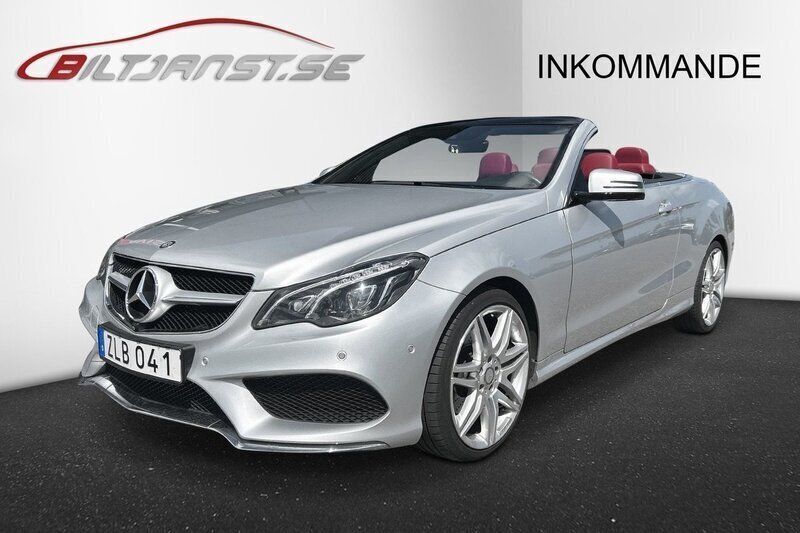 Silver Begagnad 2015 Mercedes E200 AMG Cab | 299 000 kr (Dyr) - Bild 1/4