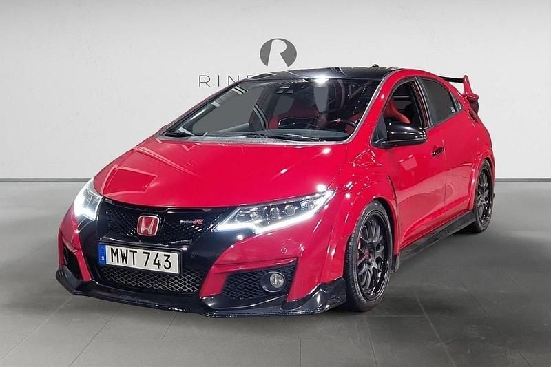 Röd Begagnad 2015 Honda Civic Type R Halvkombi | 249 900 kr (Dyr) - Bild 1/3