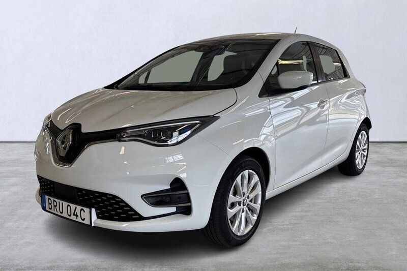 Vit Begagnad 2021 Renault Zoe Zen Halvkombi | 145 000 kr (Bra pris) - Bild 1/4