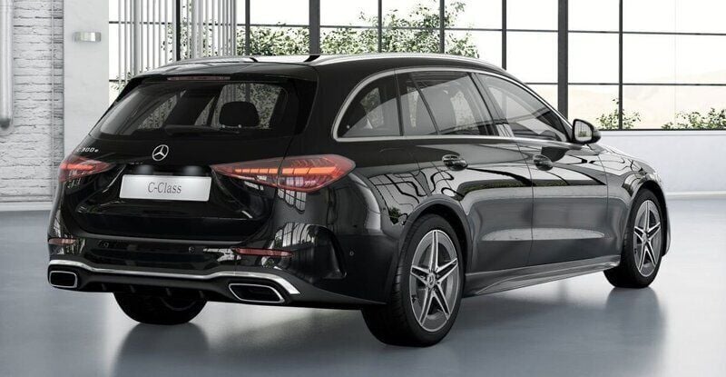 Ny Mercedes C300e AMG line 15 HK (11 kW) 2025 Svart Kombi