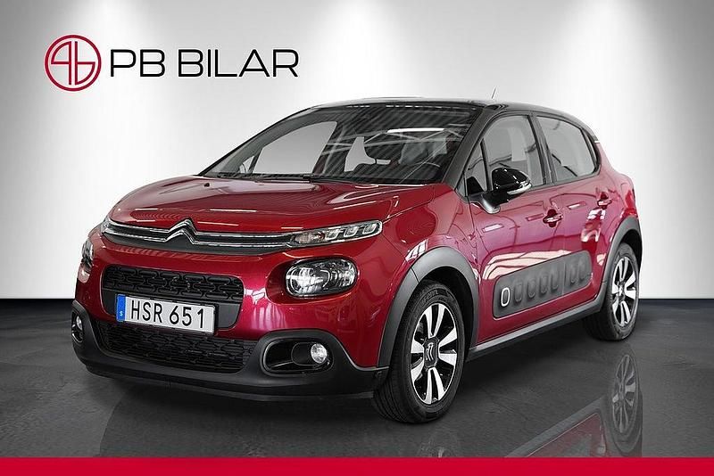 Begagnad Citroën C3 Feel 82 HK (60 kW) 2018 Röd Halvkombi