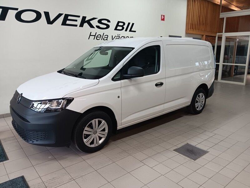 Vit (candyvit) Ny 2025 VW Caddy Maxi Minibuss | 403 750 kr (Marknadspris) - Bild 1/4