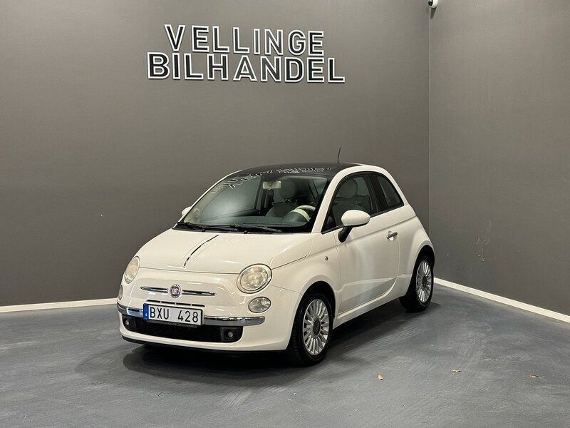 Vit Begagnad 2007 Fiat 500 Lounge Halvkombi | 49 900 kr (Marknadspris) - Bild 1/4