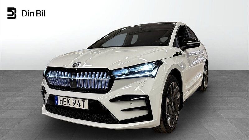 Vit Begagnad 2024 Skoda Enyaq iV RS SUV | 530 000 kr (Marknadspris) - Bild 1/4