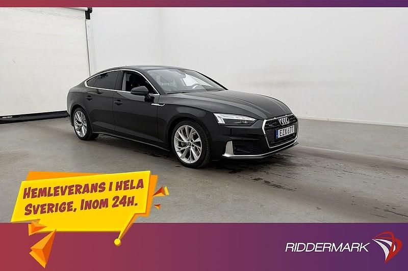 Svart Begagnad 2020 Audi A5 Sportback Halvkombi | 299 700 kr (Marknadspris) - Bild 1/3