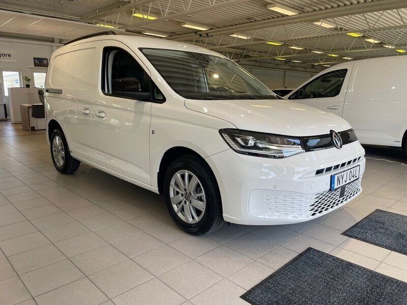 Vit (candyvit) Ny 2025 VW Caddy Minibuss | 409 000 kr (Marknadspris) - Bild 1/4