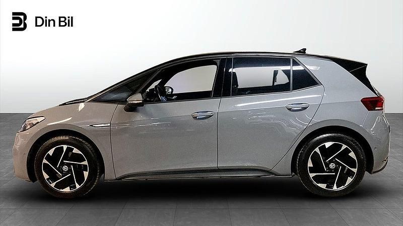 Begagnad VW ID.3 Pro 150 kW (204 HK) 2023 Moonstone grey black Halvkombi