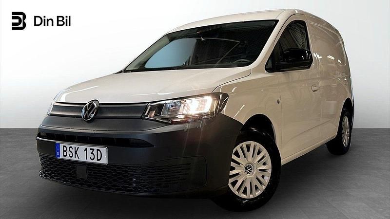 Vit (candyvit) Begagnad 2024 VW Caddy Minibuss | 289 900 kr (Marknadspris) - Bild 1/4