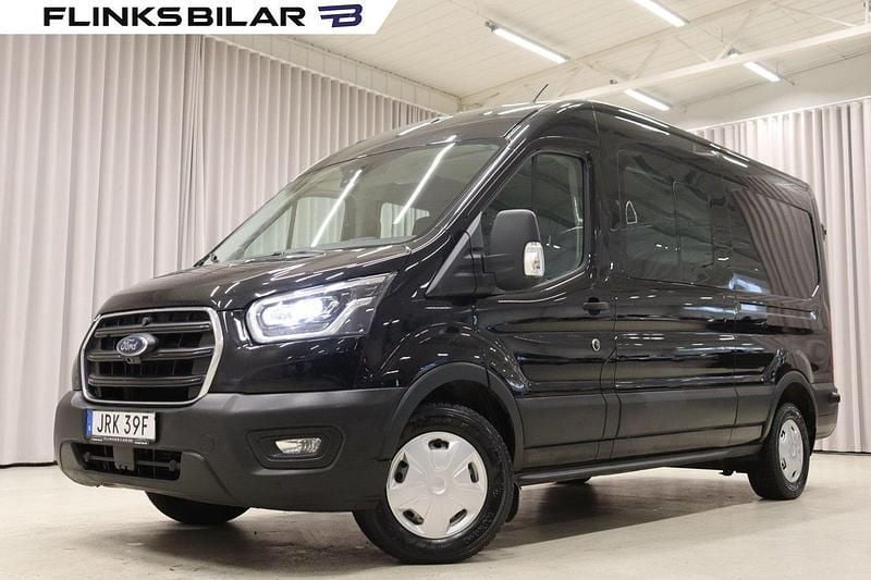 Svart (shadow black metallic) Begagnad 2021 Ford Transit Van | 319 900 kr (Marknadspris) - Bild 1/4