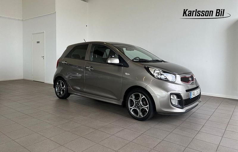 Grå Begagnad 2015 Kia Picanto Halvkombi | 74 900 kr (Marknadspris) - Bild 1/4